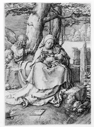 The Virgin and Child in a Landscape